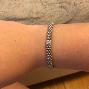 Lagos diamond x bracelet